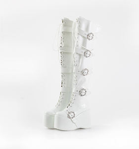 Chaussures à plateforme pour filles, bottes pour soirée, boîte de nuit, défilé, talons ultra hauts de 22/20/18 cm, bottes au-dessus du genou avec talons de 12 cm, sexy - Product Image 5