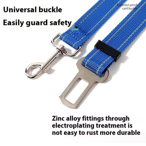Nylon Golden Hair Teddy Car Artifact Retractable 5m Traction Belt Solid Plastic Pet Safety <strong>Harness</strong> Featuring Fixed <strong>Dog</strong> <strong>Chain</strong> - Product Image 4