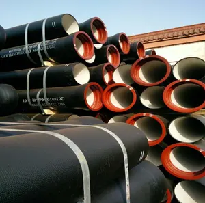 K9 Polyurethane coating ISO2531 ductile cast iron pipe for water delivery 6 inch C25 C30 C40 Cast Iron Pipes And Fitting