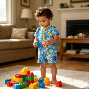 Pijamas de Algodón Tejido con Estampado Hawaiano Personalizables en Oferta, para Niñas, Talla Grande, Manga Corta, Mono de Una Pieza - Product Image 6