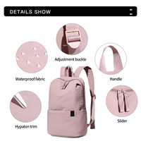 Mochila clásica Lote pequeño LOGO personalizado Bolsa de regalo de tela de nailon impermeable Se puede imprimir con nombre y patrón de color