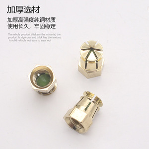 Pure Copper Pre Embedded Thread <b>Insert</b> M4 M6 Metric Coarse Thread Furniture Hardware - Product Image 2