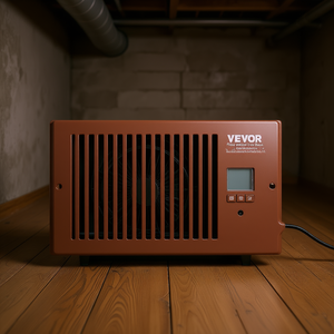 Ventilateur de ventilation Vevor 4 x 10 pouces marron avec télécommande, vitesse réglable, silencieux, pour chauffage et refroidissement, ventilateur de conduit - Product Image 2