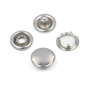 Custom Silver Prong Press Metal Five Claw Brass Metal Prong Ring Snap <b>Button</b> - Product Image 2