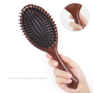 <span class=keywords><strong>Brosse</strong></span> à <span class=keywords><strong>cheveux</strong></span> en bambou en bois naturel <span class=keywords><strong>pour</strong></span> femmes Massage de la tête antistatique démêlant outil de soin des <span class=keywords><strong>cheveux</strong></span> - Product Image 5