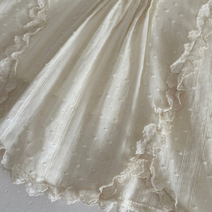 Jolie robe d'été sans manches en coton mélangé avec dentelle et œillets pour bébé fille, idéale pour le quotidien - Product Image 5