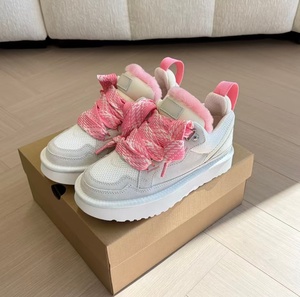 Customized womens platform high heeled lace up soft cushioned casual winter warm low heeled uggs snow <b>boots</b> - Product Image 3