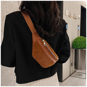 <span class=keywords><strong>Riñonera</strong></span> de <span class=keywords><strong>Pana</strong></span> de Gran Capacidad para Mujer, Nueva, de Diseño, para Viaje, para Teléfono y Dinero, Venta al por Mayor - Product Image 5