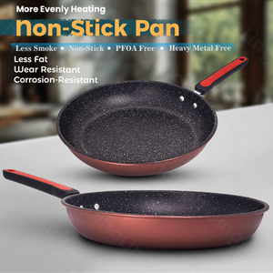 Ensemble de <span class=keywords><strong>casseroles</strong></span> d'ustensiles de cuisine à revêtement en marbre solide <span class=keywords><strong>et</strong></span> durable pour articles ménagers - Product Image 2