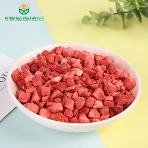 Guoyue pezzi di fragola liofilizzati muslimah fragole muslimfruit Powder fragola liofilizzata intera