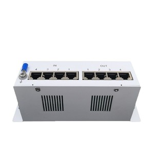 อุปกรณ์ป้องกันไฟกระชากแบบติดตั้งบนแร็ค 4 ช่องทาง รุ่น KLF-RJ45-4EB ยี่ห้อ Kelly Feng สำหรับอุปกรณ์อิเล็กทรอนิกส์ รองรับ T1+T2 SPD - Product Image 5