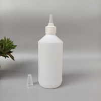 8Oz 16 Ounce Twist Top Transparent Blanc Bouteille à presser pour l'huile de cheveux