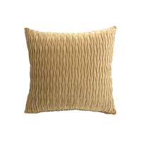 Housse de coussin en velours carré moderne de couleur unie orange Innermor pour canapé, maison, hôpital et voiture