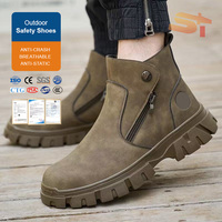 Chaussures de sécurité pour soudeurs SIKE avec protection anti-choc et anti-perforation, bottes de sécurité confortables et résistantes aux intempéries, antidérapantes