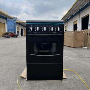 Cuisinière à gaz multifonctionnelle intelligente autoportante en acier inoxydable à 4 brûleurs avec 4 sorties de gaz - Product Image 1