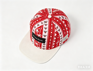 Gorra Snapback <span class=keywords><strong>Cayler</strong></span> <span class=keywords><strong>Sons</strong></span> con Estampado Tribal Rojo y Blanco, Estilo Hip Hop - Product Image 5