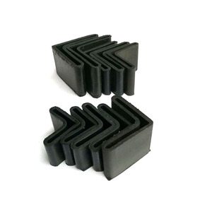 En gros 25*25mm,30*30mm,40*40mm,50*50mm,60*60mm En Caoutchouc En Forme de L Couvre Les Meubles Fer D'angle Patins <span class=keywords><strong>Noir</strong></span> - Product Image 3