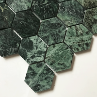 Mosaïque de piscine classique moderne en pierre naturelle verte, marbre, pour piscine extérieure