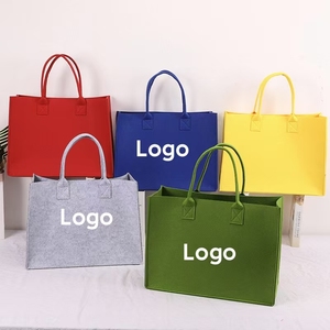 Sacs fourre-tout en feutre promotionnels <span class=keywords><strong>sac</strong></span> à main pour femmes <span class=keywords><strong>sac</strong></span> fourre-tout avec logo imprimé personnalisé pour la publicité - Product Image 1