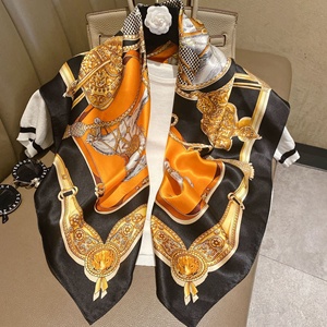 Nuova Sciarpa in Seta di Gelso 100% di Alta Gamma, Design di Lusso, 12um, Stampa Personalizzata, Protezione Solare, Sciarpa in Seta Stampata per Donna - Product Image 3