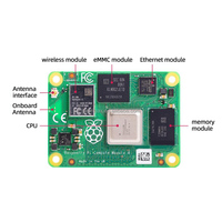 Raspberry Pi CM4104008 CM4 4 go + 8 go, Mini PC, ordinateur avec WiFi, Module de développement, 4 go de RAM, processeur quadricœur, eMMC