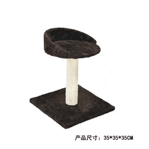 Venta al por mayor para fabricantes: Árbol rascador para gatos de MDF ecológico con plataforma de salto y poste para afilar garras - Product Image 5