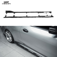 Moulures latérales en fibre de carbone sèche style M47 pour BMW Série 4 G22 G23 2 portes 2020-2027 – Amélioration de la carrosserie