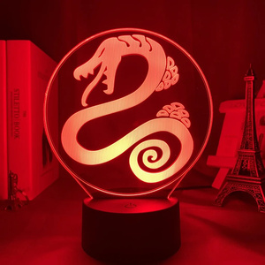 Lámpara de Noche LED 3D con Ilusión Óptica de los Siete Pecados <span class=keywords><strong>Capitales</strong></span>, Lámpara de Mesa Acrílica que Cambia de Color para Decoración de Dormitorio y Regalo para Fanáticos del <span class=keywords><strong>Anime</strong></span> - Product Image 4