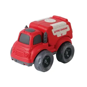 儿童玩具汽车回收卡车绿色-不含BPA，邻苯二甲酸盐免费垃圾消防车的孩子，提高运动技能