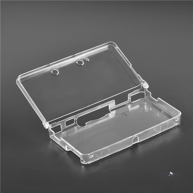 Plastic Clear Crystal Protective Hard Shell Skin Transparent Case Cover for 3DS Game Console