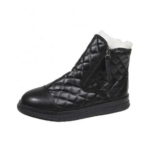 Nouvelles bottes de neige unisexes pour l'hiver, avec un coussin épais, imperméables, respirantes, dessus en PU, antidérapantes, thermiques, légères, pour rester au chaud - Product Image 6