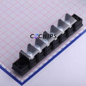 KF88LM-16.0-6P Barrier Terminal Block Through hole Component (THT),P=16mm Connector With Cover Plate 16mm 1x6P Straight Pin - Product Image 1