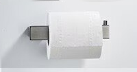 Porte-papier toilette mural WEIHAO gris anthracite en acier inoxydable avec butée de fixation