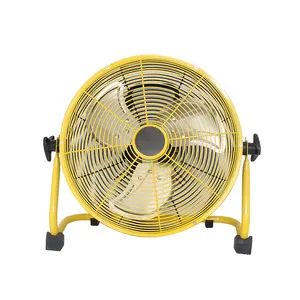 12 polegadas bateria recarregável ventilador portátil dc 12v, poderoso fluxo de ar, bateria silenciosa, ventilador recarregável, viagem ao ar livre, laranja