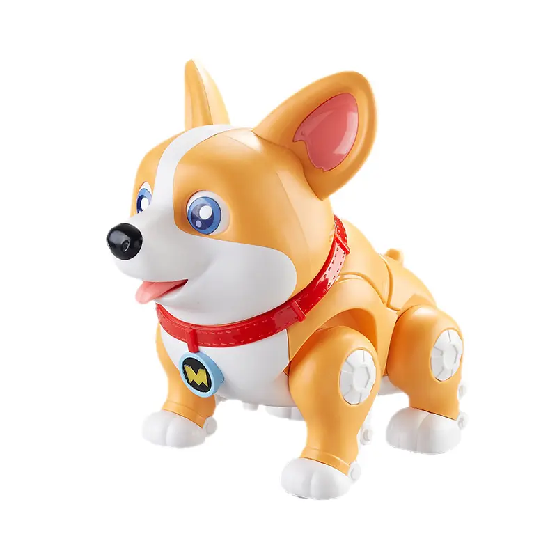 Inteligente lindo mascota Corgi mascota eléctrica cachorro simulación Corgi juguetes humanos mascota juguetes interactivos de animales
