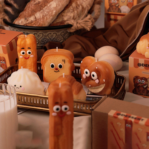 Candele Profumate Artigianali in Cera di Soia, Serie Creativa e Divertente, a Tema Cibo, per Festa del Papà e Diwali - Product Image 1
