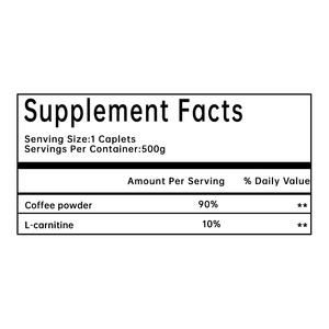 Caffè Nero in Polvere con L-Carnitina Marca JAYHOO OEM/ODM, Brucia Grassi Naturale, Energizzante, Supporta la Perdita di Peso e il Metabolismo, Uso per Adulti - Product Image 2