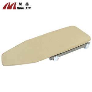 Tabla de Planchar Ming Xin de Aluminio Rectangular, Plegable, para Armario, con Tela de Madera de Hierro, Color Beige - Product Image 3