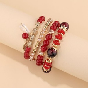 Wholesale Bohemian Multi Layer Crystal Charm <b>Bracelet</b> <b>Set</b> Jewelry Handmade Women Resin Acrylic Beaded <b>Bracelet</b> Jewelry for Gift - Product Image 4