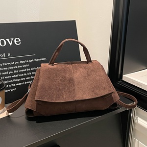 Bolso Tote Retro Casual de Gamuza para Mujer, Diseño Nuevo Invierno 2025, Bolso <span class=keywords><strong>Bandolera</strong></span> Versátil para el Trabajo, de Poliéster - Product Image 1