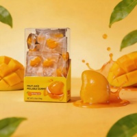 Bonbons gélifiés pelables sans gras, directement de l'usine, avec jus de fruits véritables, qualité supérieure, boîte personnalisable OEM, vente en gros, importateur, 103g