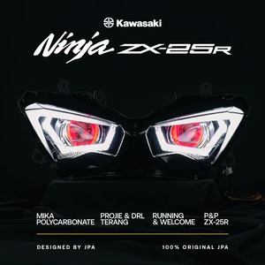 Ensamblaje de Faro Proyector LED JPA <span class=keywords><strong>NINJA</strong></span> ZX25R ZX6R <span class=keywords><strong>ZX4RR</strong></span> 250FI 2021 2024 Personalizado para Motocicleta Kawasaki - Product Image 5