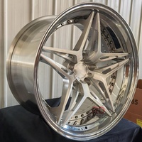 Jantes en alliage forgées brossées et polies 2 pièces 5x120 5x112 5x114.3 18 19 20 21 22 pouces pour BMW M2 M3 M4 Benz Audi Porsche