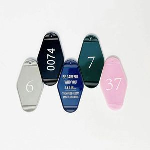 All Types Luxury <b>Keychain</b> with Company Logo Cartoon <b>Customized</b> Design Retro Hotel Plastic <b>Keychain</b> Motel Keyrings Room Number - Product Image 6