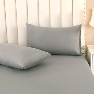TPU imperméable 3 pièces ensemble de housse de <span class=keywords><strong>matelas</strong></span> <span class=keywords><strong>literie</strong></span> en microfibre couleur unie drap-housse pour la maison hôtel <span class=keywords><strong>literie</strong></span> - Product Image 4