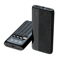 Offres Spéciales 2026 – Batterie Externe Portable Ultra-Fine 20000 mAh, 30000 mAh, 10000 mAh avec Câble Intégré et Lampe Torche LED