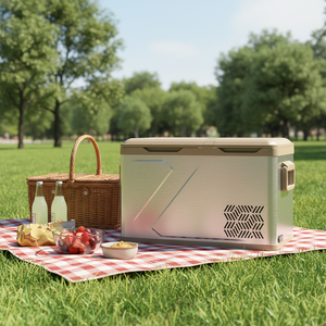 <span class=keywords><strong>Alpicool</strong></span> QLD35, refroidisseur de voiture portable écologique, compresseur, congélateur de camping en plein air, réfrigérateur à double zone, réfrigérateurs de voiture 12V - Product Image 6