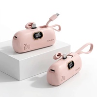 Chargeur de téléphone portable haute qualité, mini, à charge rapide 22,5 W, avec affichage numérique, connecteur USB Type-C ou 8 broches