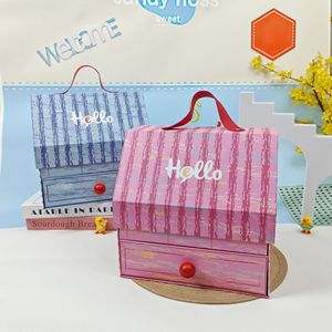 Scatola Regalo Personalizzata per Bambini con Manico, Design Cartoon |   Confezione Regalo in Carta per <span class=keywords><strong>Neonati</strong></span> e Baby Shower - Product Image 2
