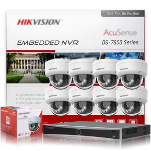 Kit de caméra IP dôme hybride intelligente Acusense 4MP HIK Original, système de caméra réseau filaire NVR PoE 8CH 16CH 1U 4K - Product Image 2
